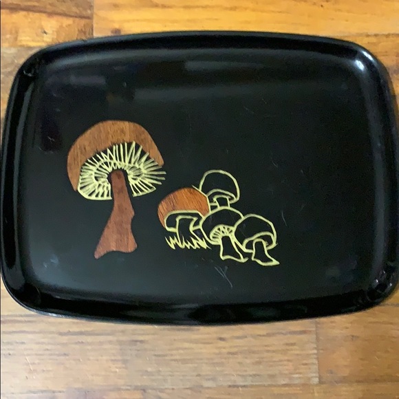 Couroc of Monterey Mushroom Tray MCM Mid Century - Picture 7 of 7
